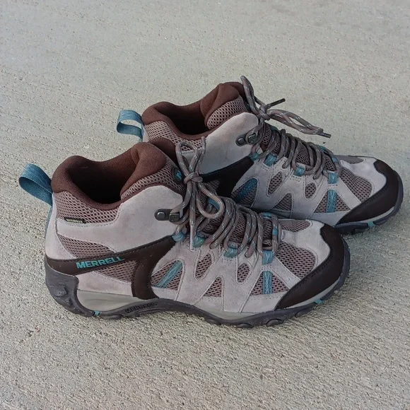 Merrell Deverta 2 Mid Waterproof Hiking Boots Womens 9 - Picture 1 of 8